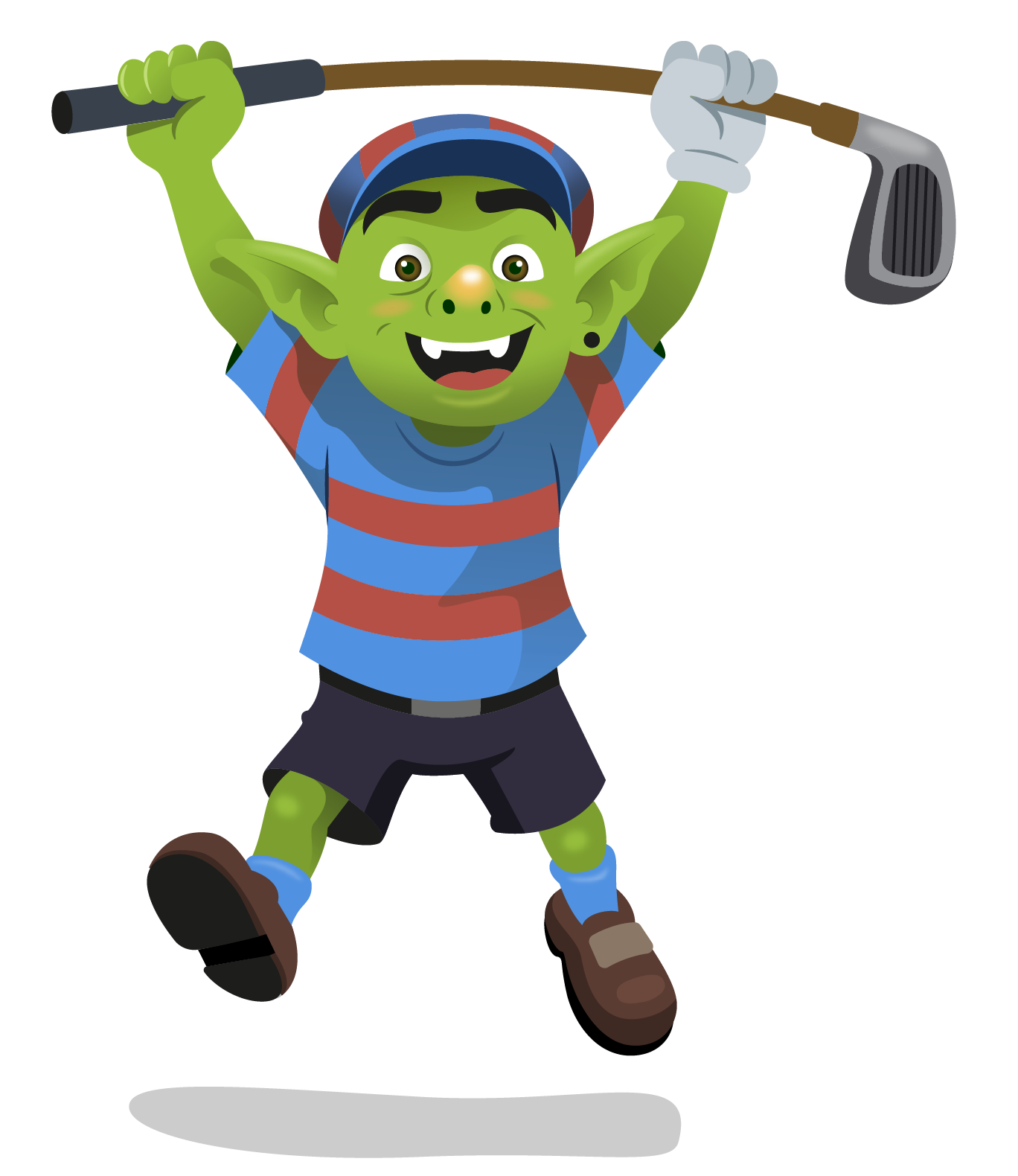 El Guardián celebrando un salto