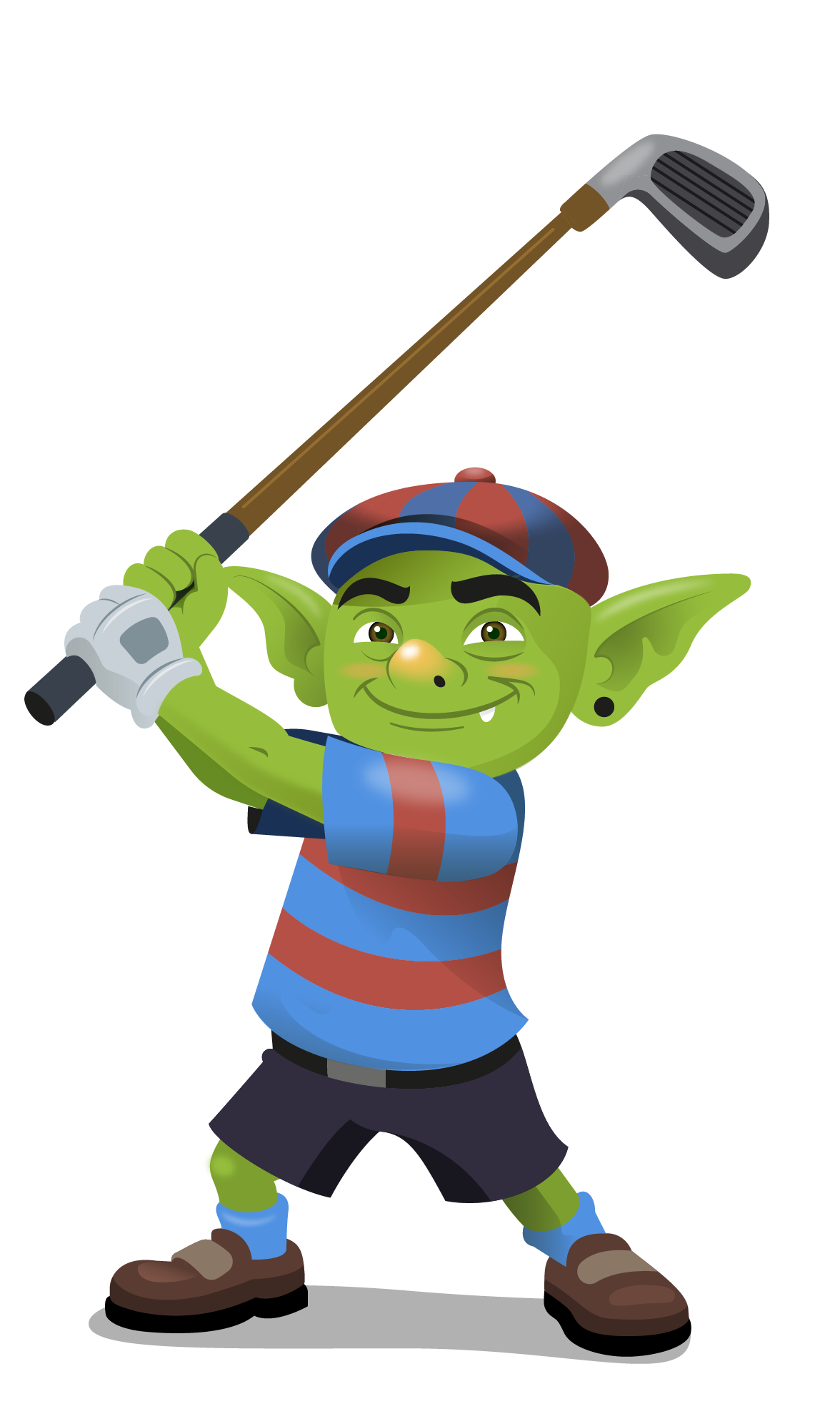 El Guardián dando un swing